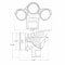 Westgate SL-30W-50K-WH-PLED SEC LIGHTS W/PIR SENSOR, 120VAC, 180 Degree SENSOR, 100 Degree BEAM ANGLE (120 Degree 28W) 80% DIM SL-30W-50K-WH-P - alternate 3